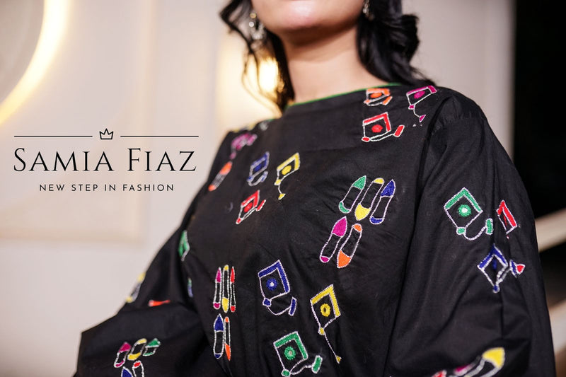 3-Piece Pure Marina Embroidered Dress | SFCW-1104