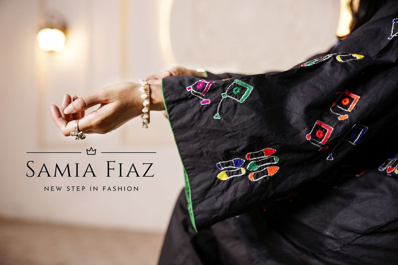 3-Piece Pure Marina Embroidered Dress | SFCW-1104