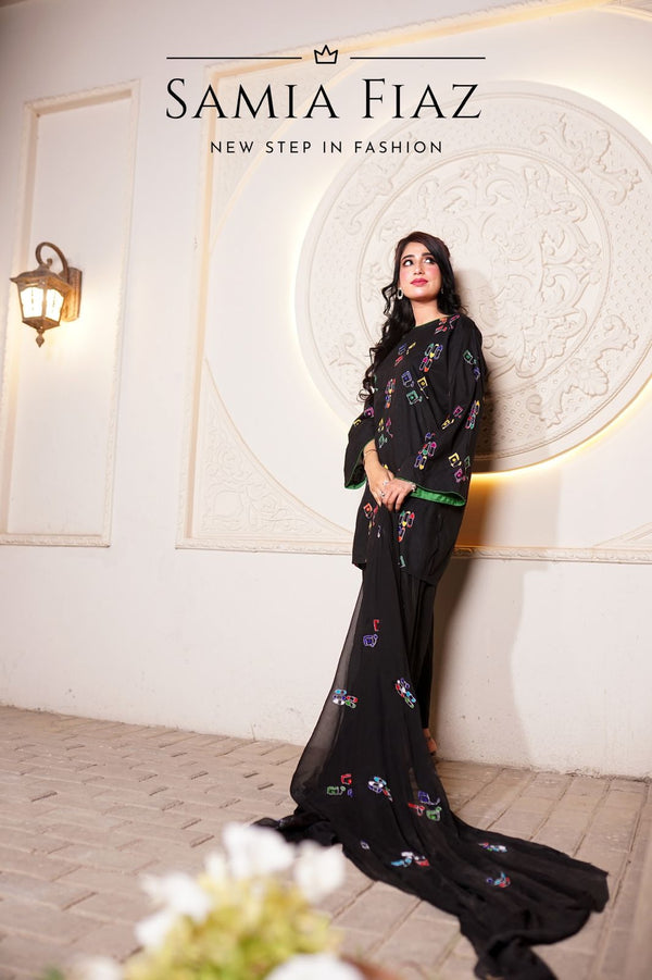 3-Piece Pure Marina Embroidered Dress | SFCW-1104